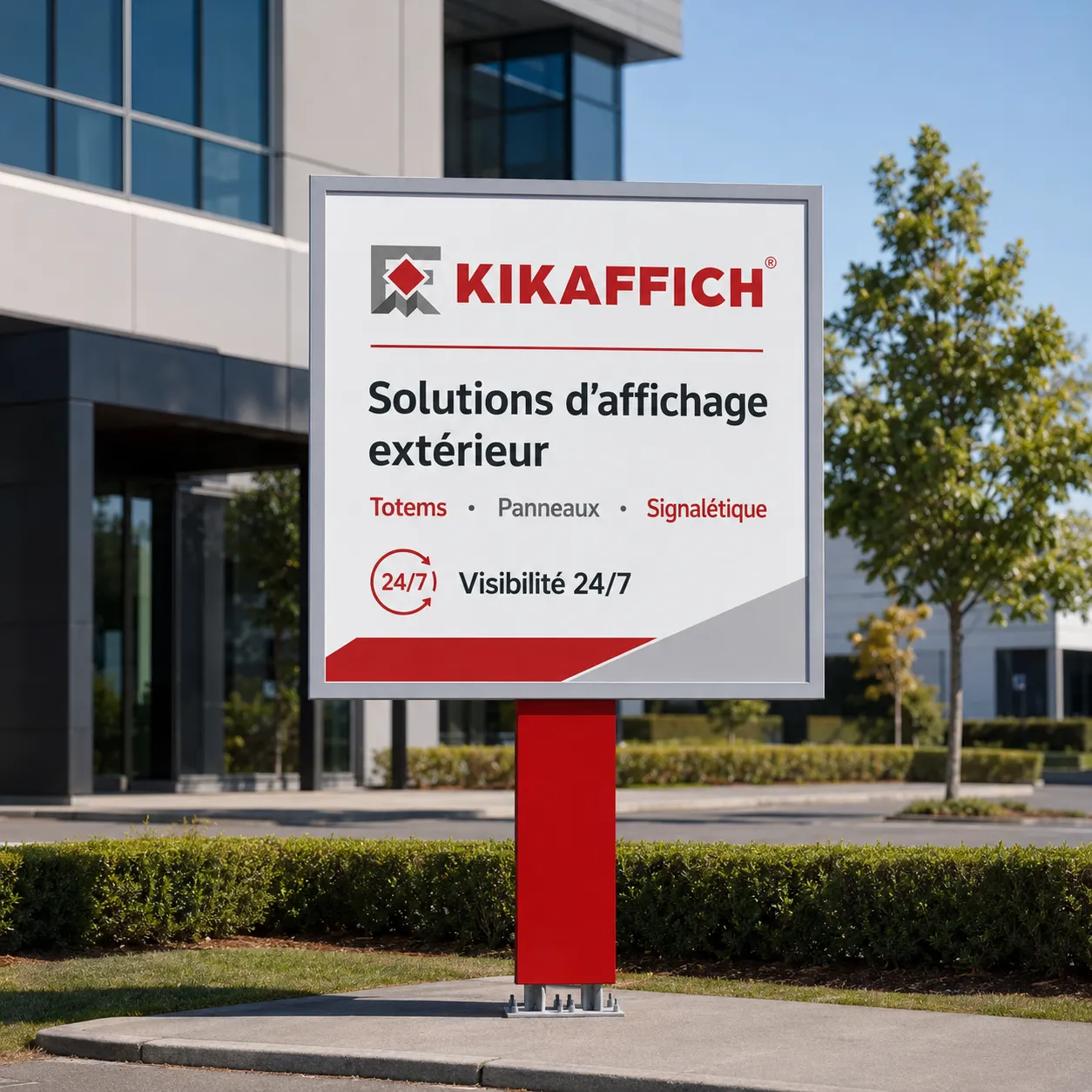 Monopied CLASSY 4m² à 6 m² – Signalétique publicitaire